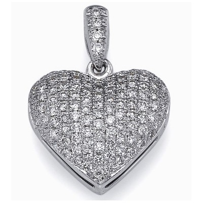 110 micro Pave set diamonds pendant