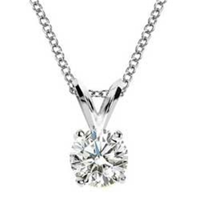 Solitaire pendant for Round diamonds