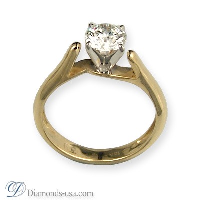 Solitaire diamond engagement Ring