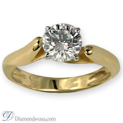 Solitaire diamond engagement Ring