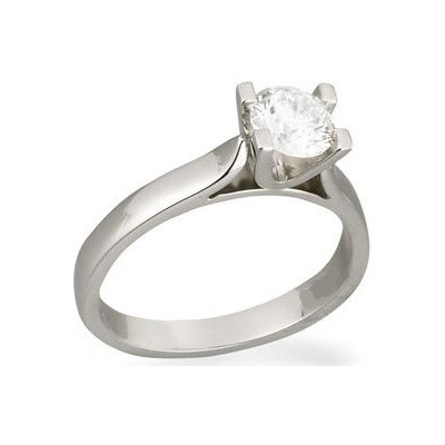 U Head, Wide Cathedral solitaire engagement ring