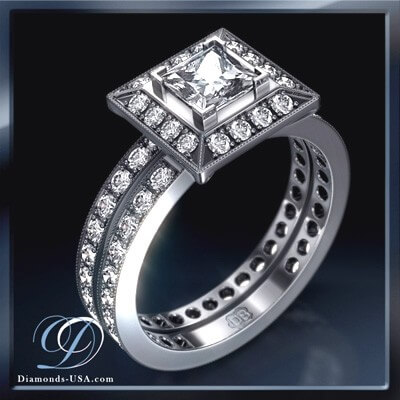 0.84 carat designers bridal ring sets