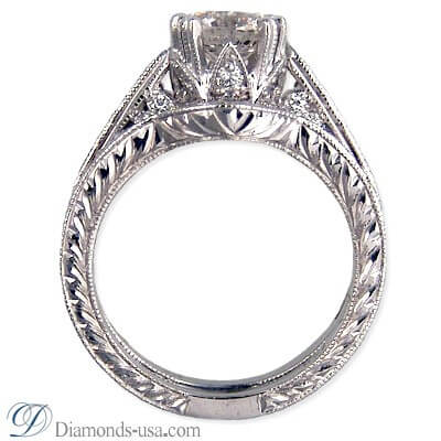 Edwardian Vintage bridal rings set replica