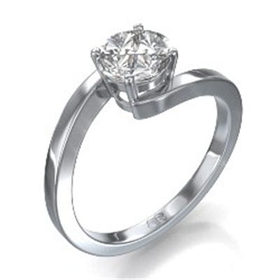 1 carat look embracing engagement ring