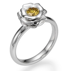 Picture of The Rose, Fancy  Orange Yellow natural diamond