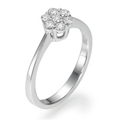 7 diamonds engagement ring
