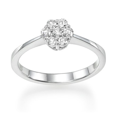 7 diamonds engagement ring