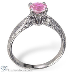 Picture of 1 carat Pink Sapphire Ceylon, eye clean