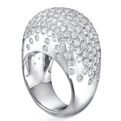 Anillo de cóctel de diseñadores con diamante Bombay