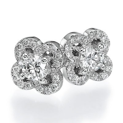 0.55 carat diamonds Club earring