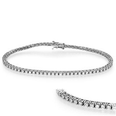 2.50 G SI1 carat Round Diamonds Tennis Bracelet