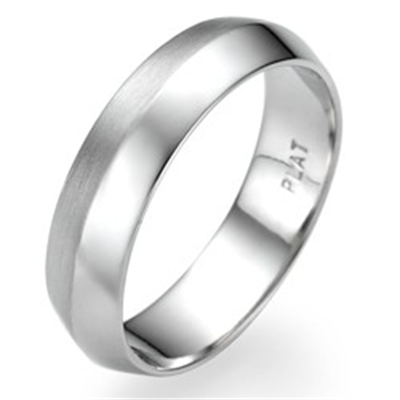 Anillo de boda para hombre con borde afilado, 5mm