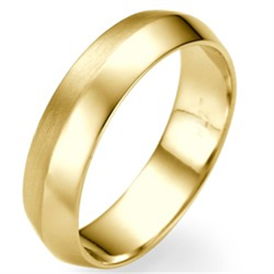 5mm Knife edge man wedding ring