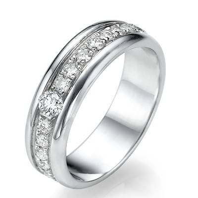 3/4 carat wedding or anniversary eternity ring.5.75 mm 