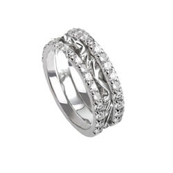 Picture of Art Deco big diamonds wedding band