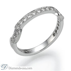 Picture of 0.30 carat diamonds Matching wedding band