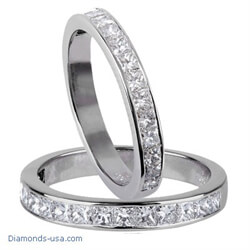 Picture of 3/4 Carat 3mm Wedding / Anniversary Band