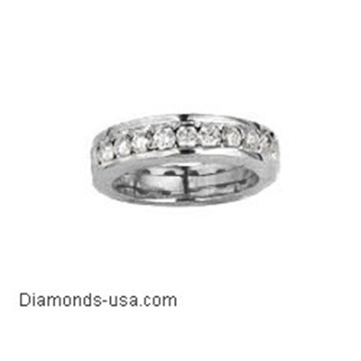 9 Round diamonds Anniversary or wedding ring