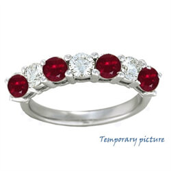 Picture of Diamonds and Rubies/Sapphires ring, 2.26 carats total