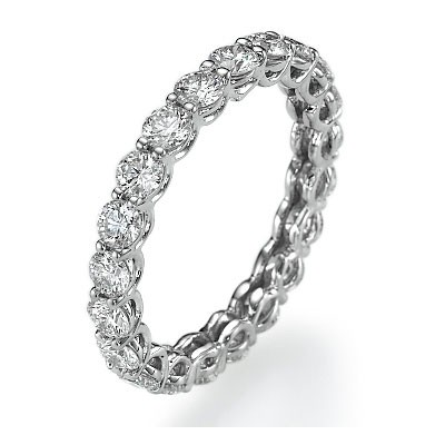 The waves anniversary eternity diamond ring, 0.93c Average G VS1