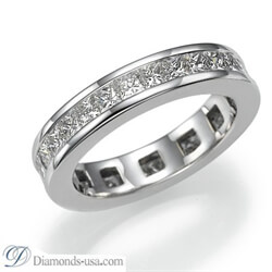 Picture of Diamonds eternity ring, 2.35 carat princess