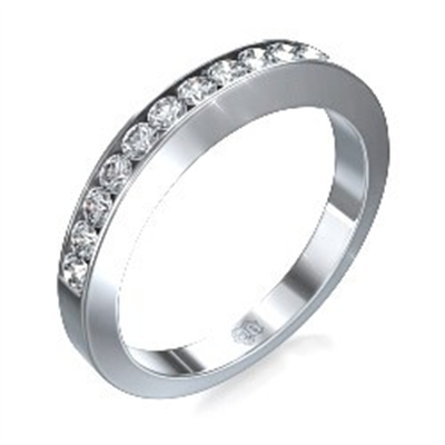 Wedding or Anniversary ring with round diamonds
