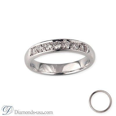 Wedding ring, 0.26 carat diamonds