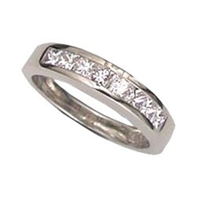 Anillo de boda con diamantes Princesa de 0,60 quilates