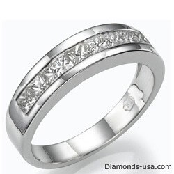 Picture of Wedding ring, 1.15 carats Princess diamonds