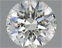 Natural Diamond 0.57 Carats, Round with Excellent Cut, L Color, I1 Clarity and Certified by GIA