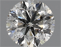 Natural Diamond 0.91 Carats, Round with Very Good Cut, I Color, I1 Clarity and Certified by GIA