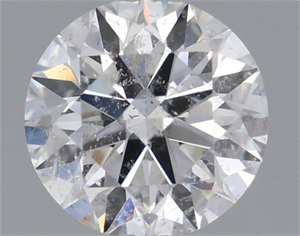 Picture of Natural Diamond 0.82 Carats, Round with Excellent Cut, E Color, I1 Clarity and Certified by GIA