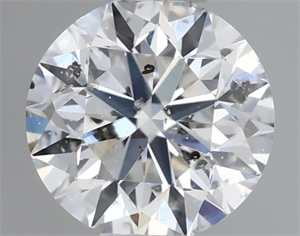 Picture of Natural Diamond 0.40 Carats, Round with Very Good Cut, E Color, I1 Clarity and Certified by GIA