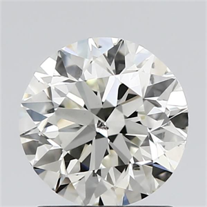 Picture of Natural Diamond 1.52 Carats, Round with Very Good Cut, K Color, SI1 Clarity and Certified by GIA