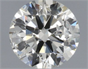 Natural Diamond 0.56 Carats, Round with Excellent Cut, J Color, I1 Clarity and Certified by IGI