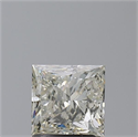 Natural Diamond 1.90 Carats, Princess with  Cut, J Color, SI2 Clarity and Certified by IGI