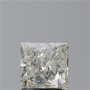 Picture of Natural Diamond 1.90 Carats, Princess with  Cut, J Color, SI2 Clarity and Certified by IGI