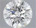 Natural Diamond 0.70 Carats, Round with Excellent Cut, I Color, IF Clarity and Certified by IGI