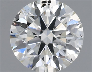 Picture of Natural Diamond 0.71 Carats, Round with Excellent Cut, G Color, SI2 Clarity and Certified by IGI