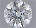 Natural Diamond 0.55 Carats, Round with Very Good Cut, G Color, I1 Clarity and Certified by GIA