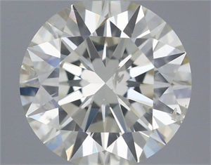 Picture of Natural Diamond 0.89 Carats, Round with Excellent Cut, J Color, SI2 Clarity and Certified by IGI
