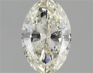 Picture of Natural Diamond 1.00 Carats, Oval with  Cut, K Color, SI2 Clarity and Certified by GIA