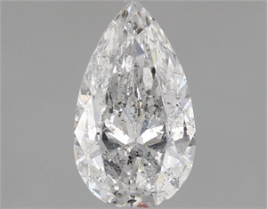Picture of Natural Diamond 1.00 Carats, Pear with  Cut, E Color, I1 Clarity and Certified by IGI