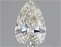 Natural Diamond 0.82 Carats, Pear with  Cut, K Color, SI1 Clarity and Certified by GIA