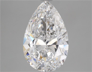 Picture of Natural Diamond 3.01 Carats, Pear with  Cut, D Color, VS1 Clarity and Certified by GIA