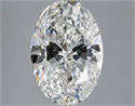 Diamante Natural 3.40 quilates, Ovalado , Color H, claridad IF y certificado GIA