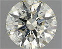 Natural Diamond 0.75 Carats, Round with Excellent Cut, L Color, SI1 Clarity and Certified by IGI