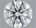 Natural Diamond 0.81 Carats, Round with Excellent Cut, E Color, I1 Clarity and Certified by IGI