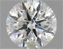 Natural Diamond 0.81 Carats, Round with Excellent Cut, F Color, I1 Clarity and Certified by IGI