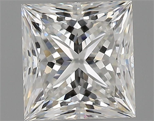 Picture of Natural Diamond 0.90 Carats, Princess with  Cut, G Color, SI1 Clarity and Certified by GIA